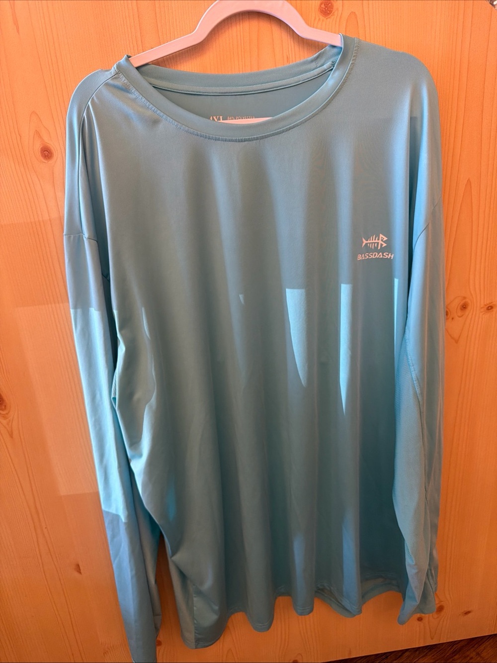 Bassdash Men’s 4XL Long Sleeve Fishing Shirt UPF Outdoor Lake Boating